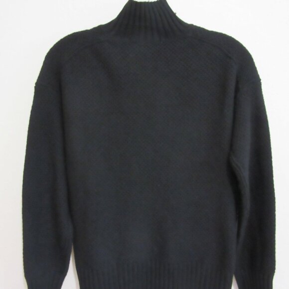 EVERLANE Black Pullover Mock Neck XXS Cashmere Long Sleeve Sweater - Picture 2 of 4